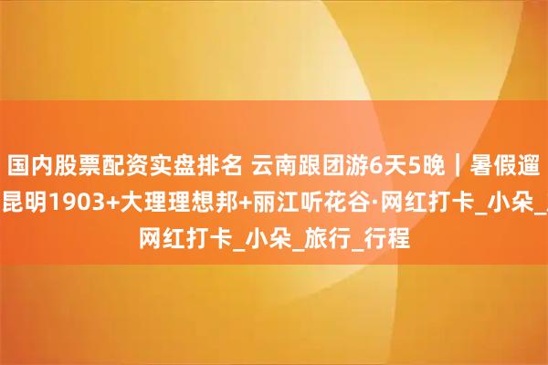 国内股票配资实盘排名 云南跟团游6天5晚｜暑假遛娃新发现·昆明1903+大理理想邦+丽江听花谷·网红打卡_小朵_旅行_行程
